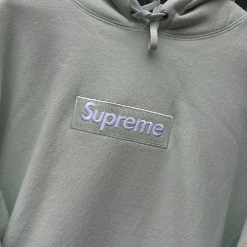 FW23 Supreme Box Logo Hooded Sweatshirt Mint Green (M)