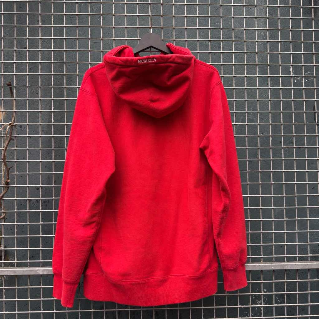 FW25 Supreme Chenille Script Hooded Sweatshirt Red (M)