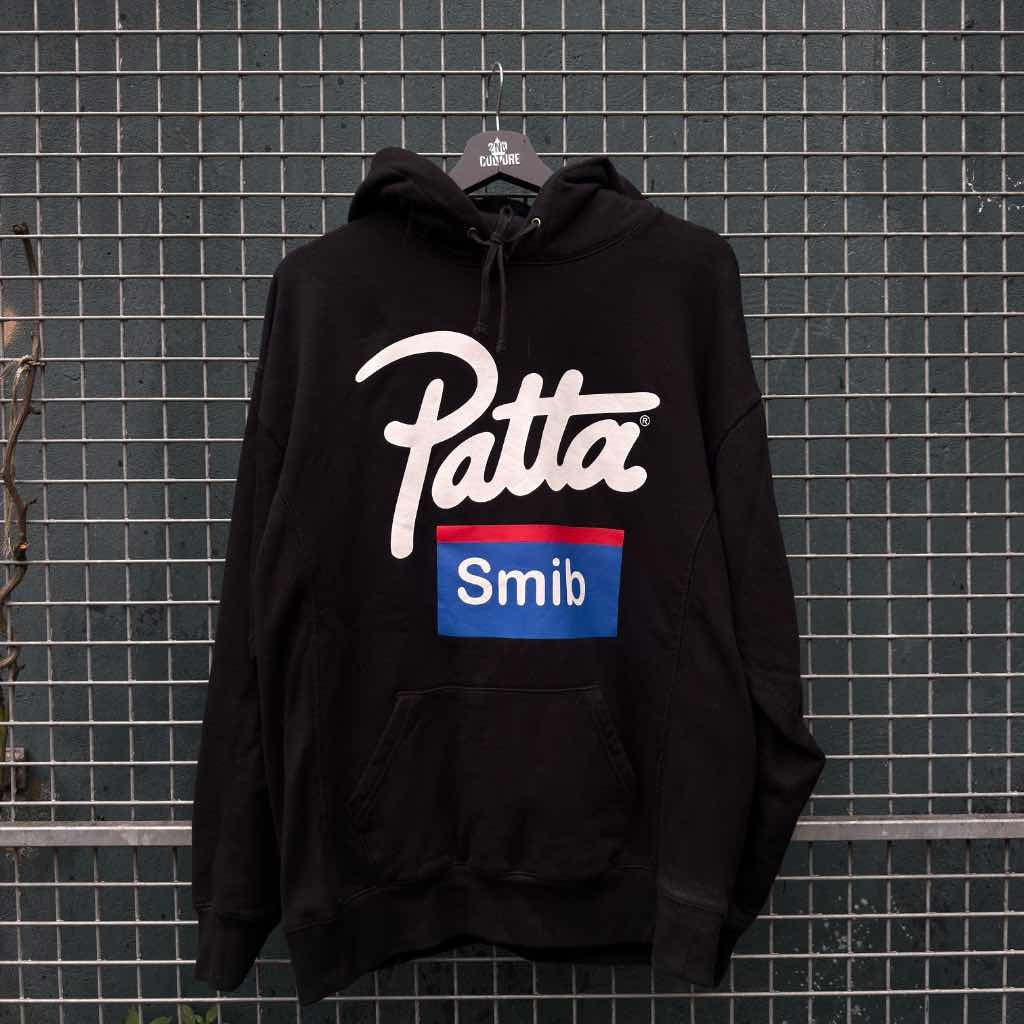 Patta Soundsystem x Smib Script Logo Hoodie Black (M)