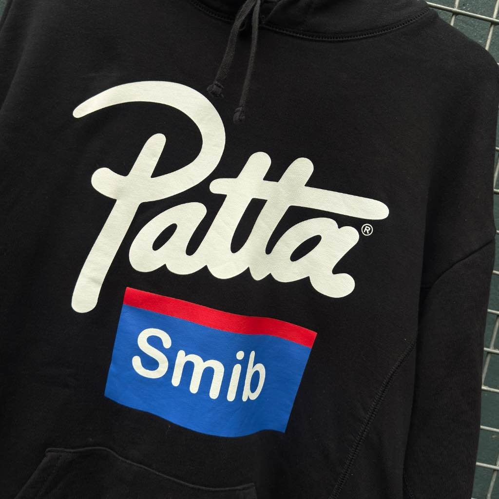 Patta Soundsystem x Smib Script Logo Hoodie Black (M)