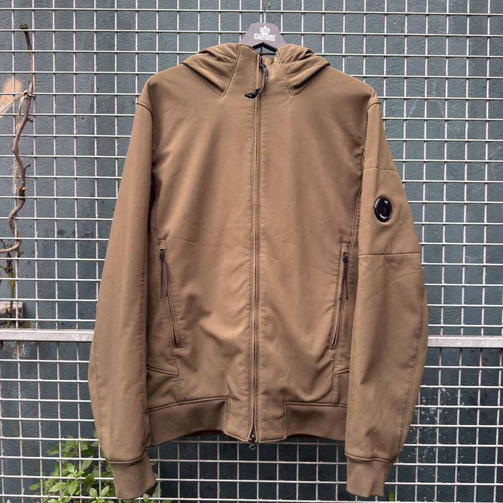 C.P. Company Hooded Soft-Shell Jacket Olive (L)