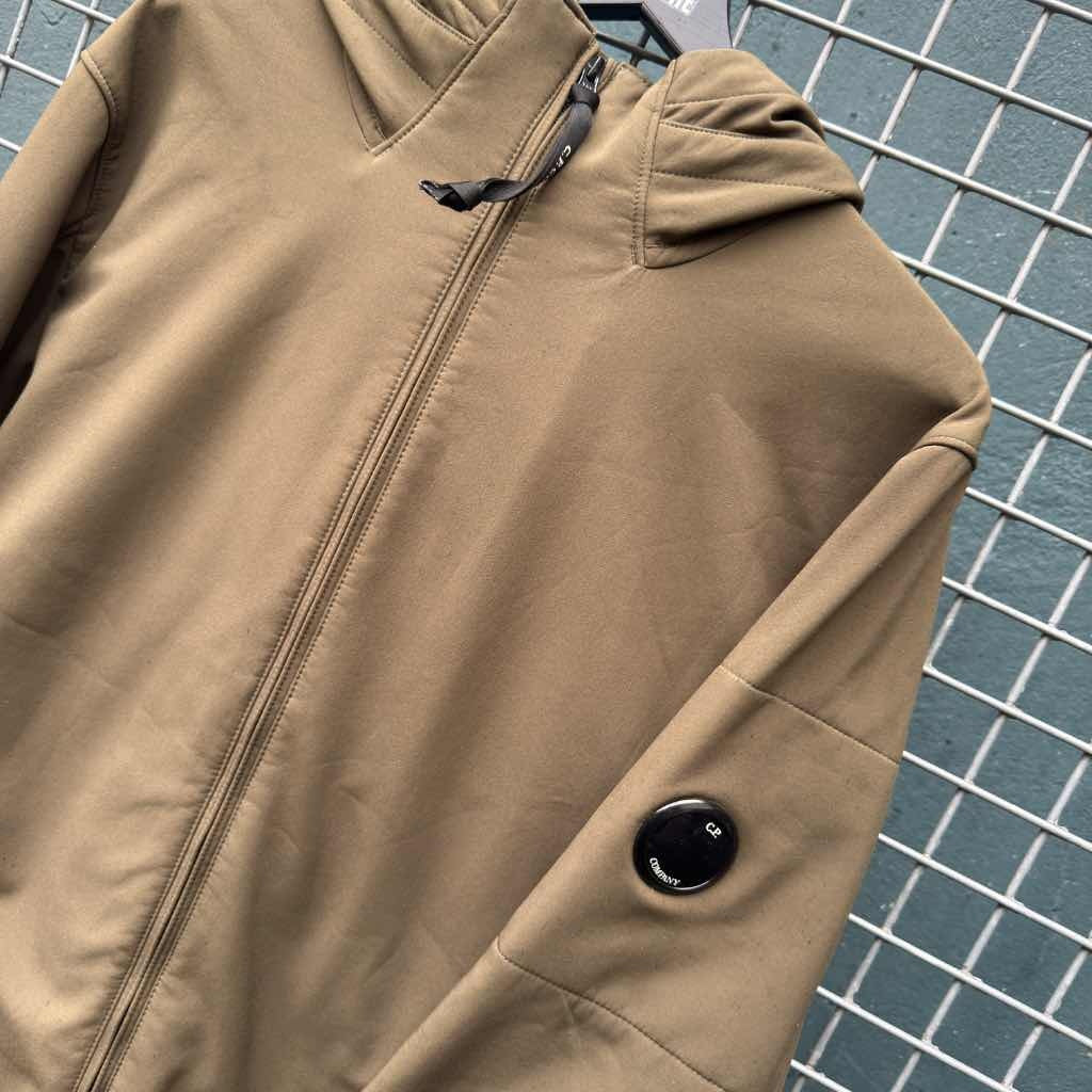 C.P. Company Hooded Soft-Shell Jacket Olive (L)