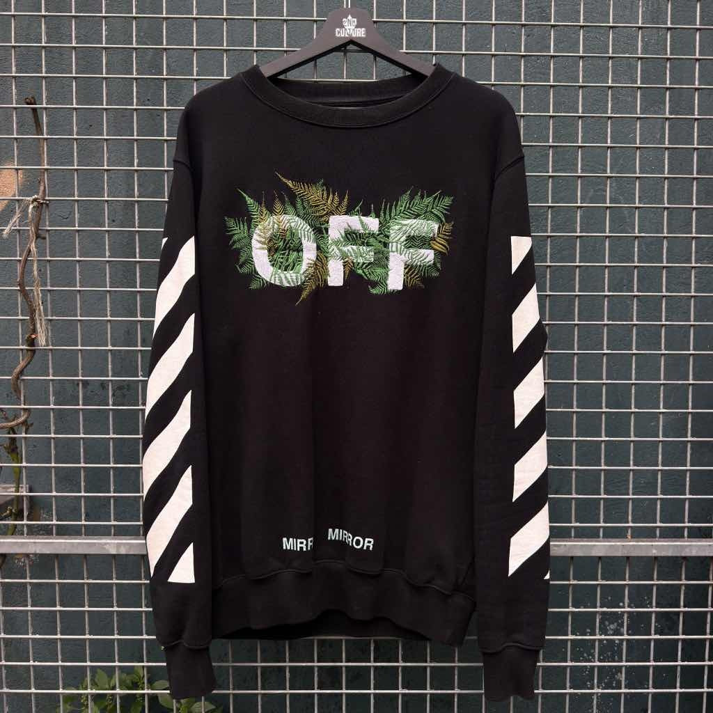 SS17 Off-White Mirror Mirror Sweatshirt Black (M)
