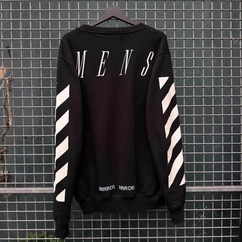 SS17 Off-White Mirror Mirror Sweatshirt Black (M)