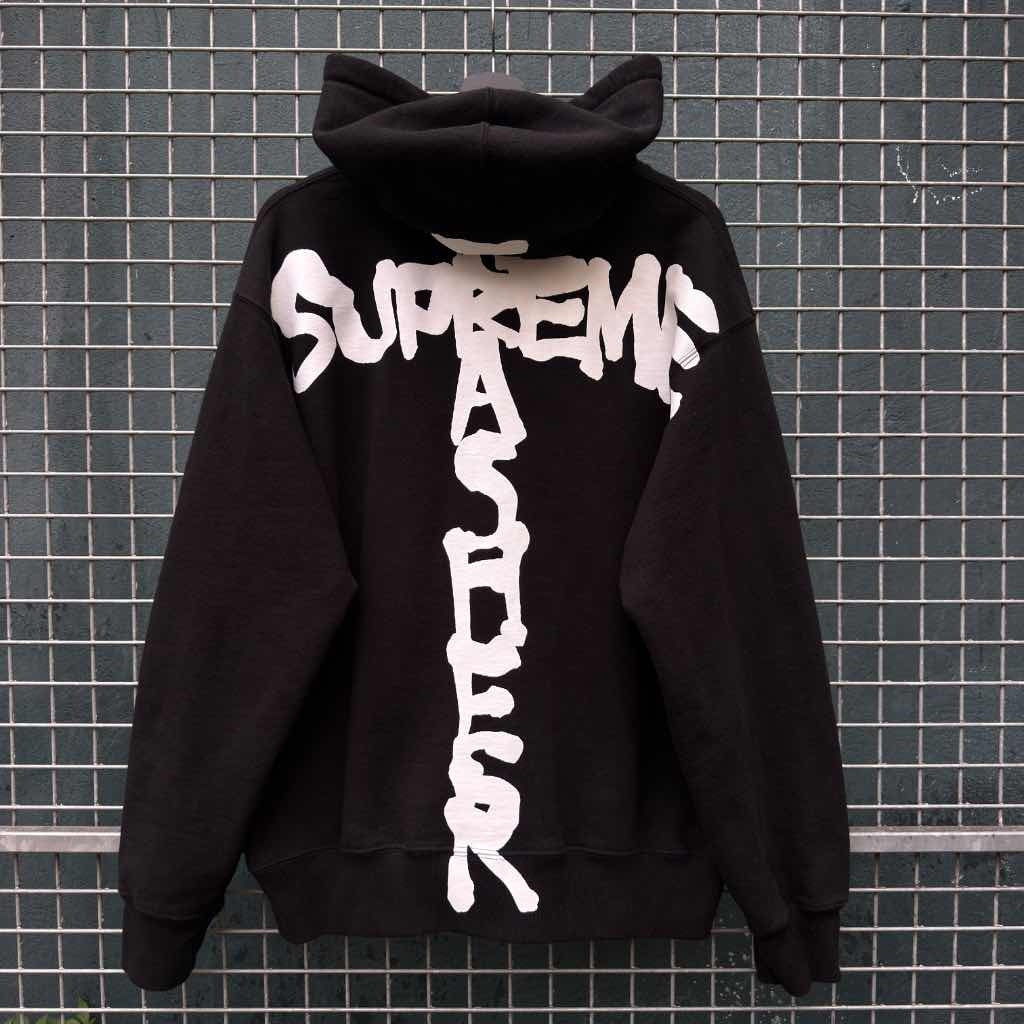 SS22 Supreme x Trasher Cross Logo Zip Up Black (M)