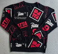 Patta AOP Sweater Black