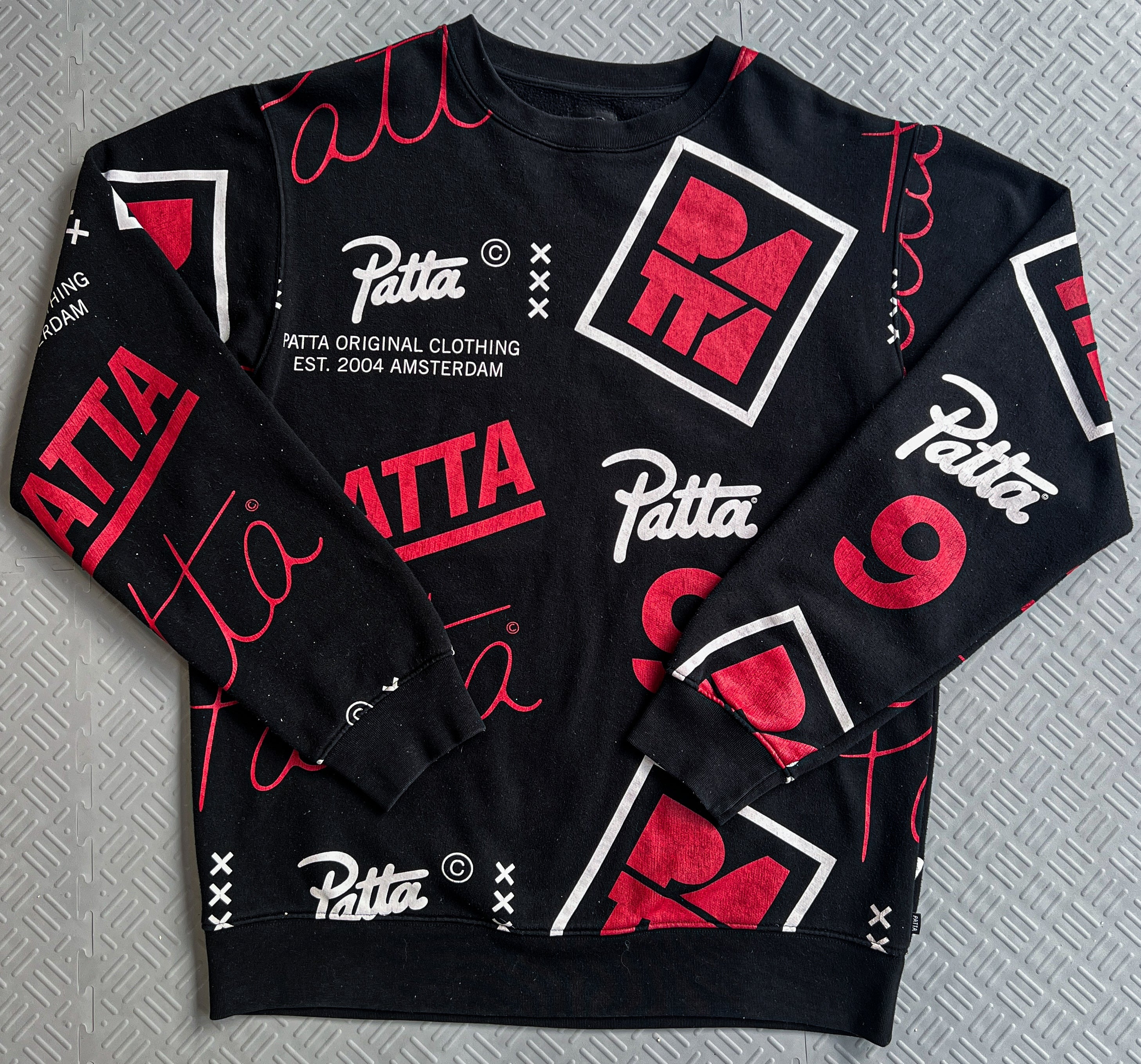 Patta AOP Sweater Black