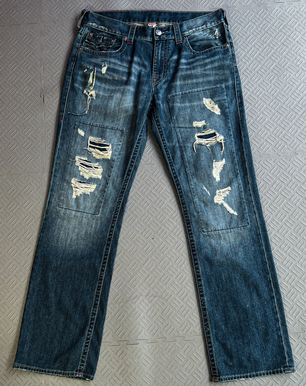 True Religion Red Horsehoe Jeans (36)
