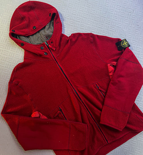 2003 Stone Island Knit Zip Up Jacket (M)