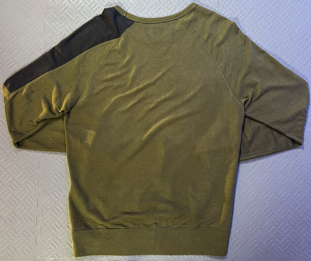 CP Company Olive Lens Crewneck Sweater (M)