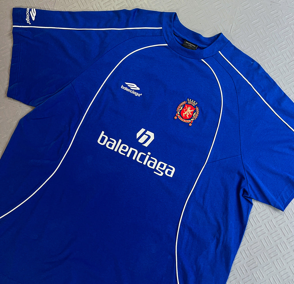 Balenciaga Soccer Jersey Blue NWT (XL)