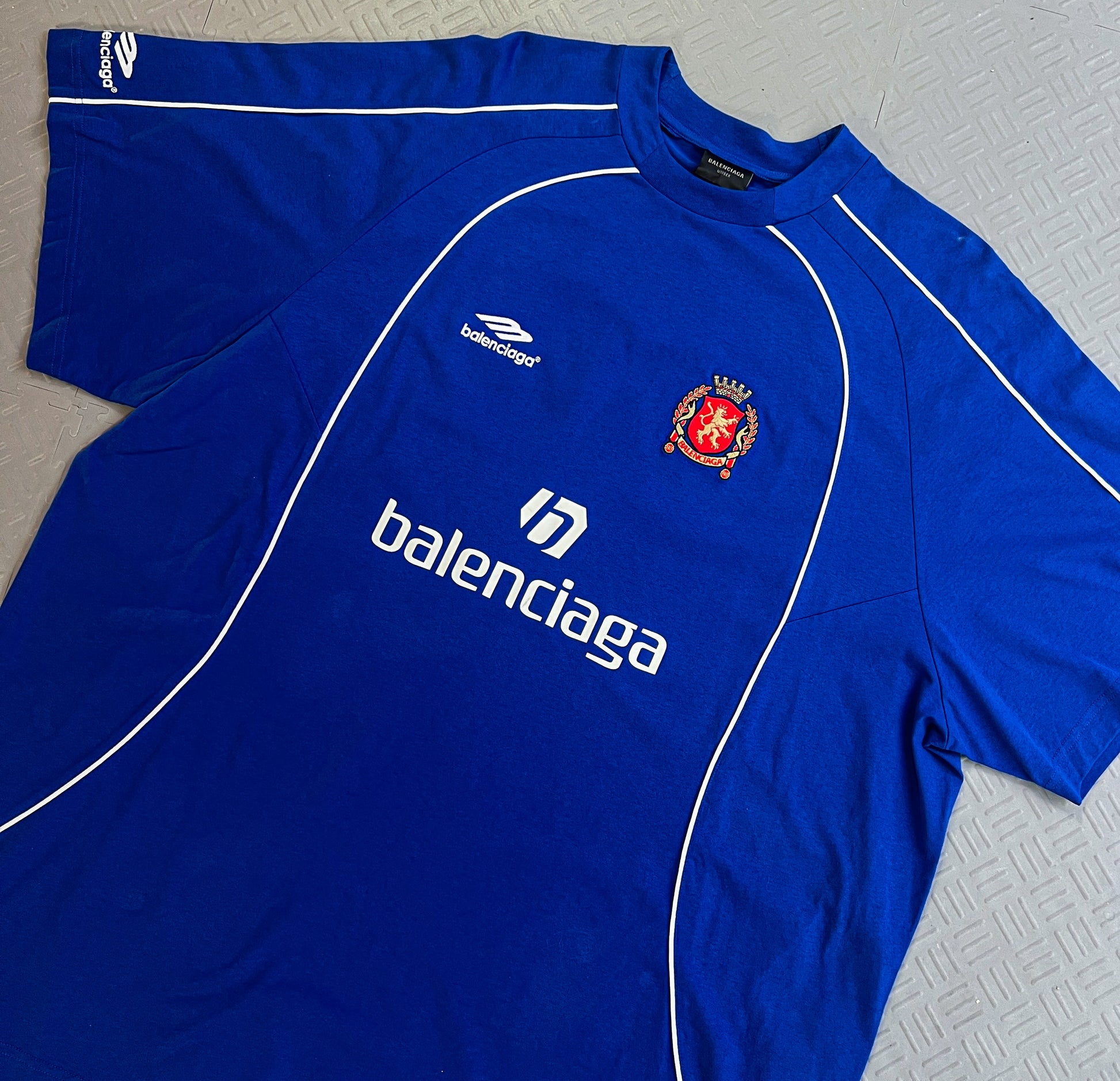 Balenciaga Soccer Jersey Blue NWT (XL)