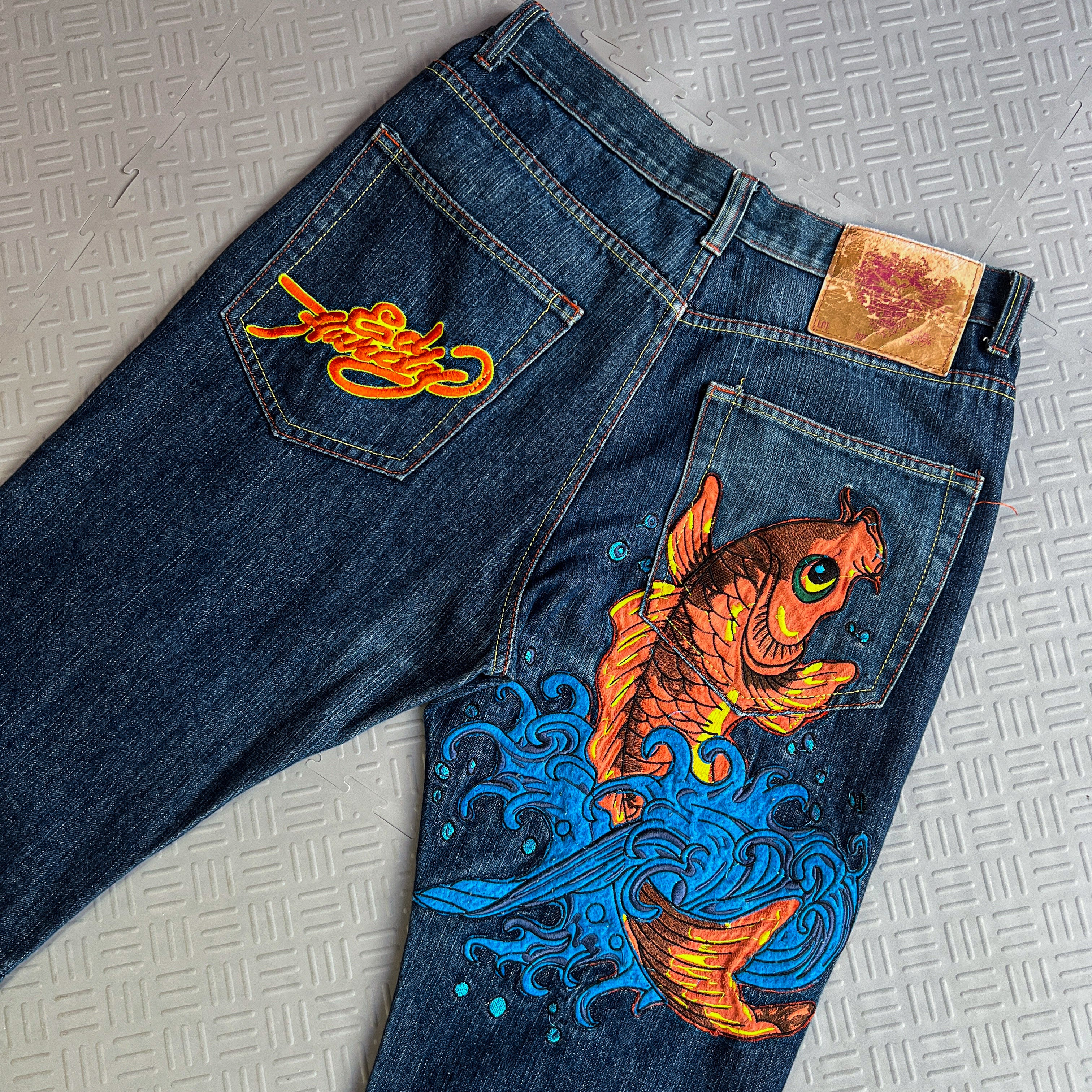 Vintage Ed Hardy Koi Jeans (34x32)
