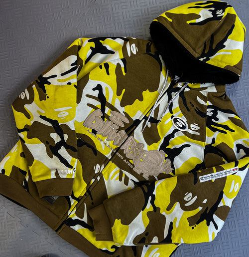 Aape by Bape Universe Reversible Hooded Jacket (L)