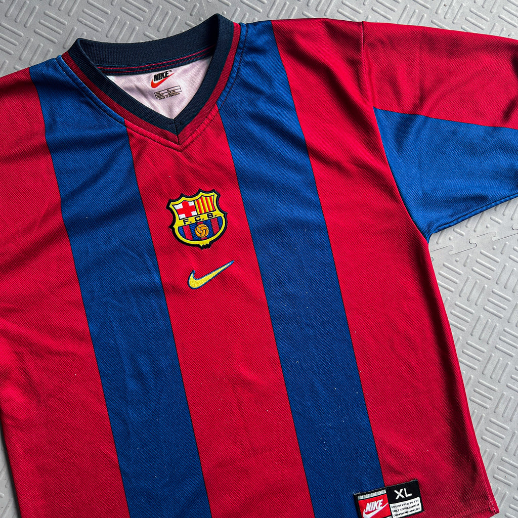 1998-00 FC Barcelona Home Shirt Kids (S)
