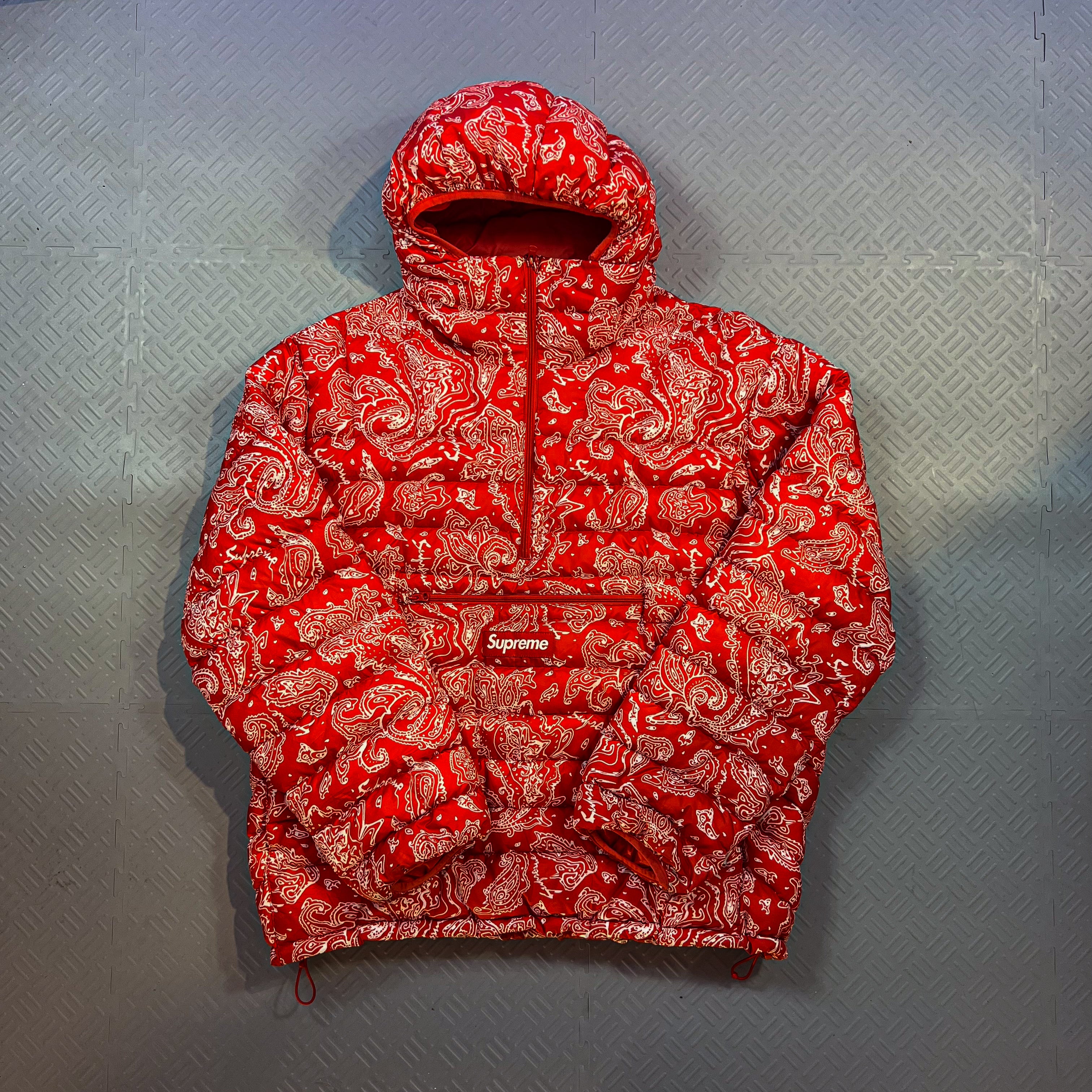 Supreme Half Zip Puffer Paisley FW22 (XL)