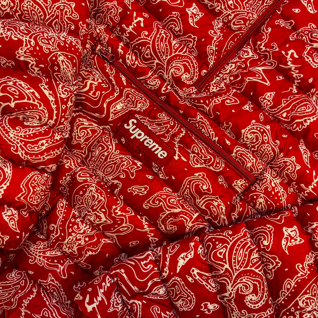 Supreme Half Zip Puffer Paisley FW22 (XL)