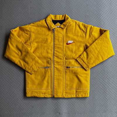 2018 Supreme x Nike Yellow Double Zip Workwear Jacket NWT (S)