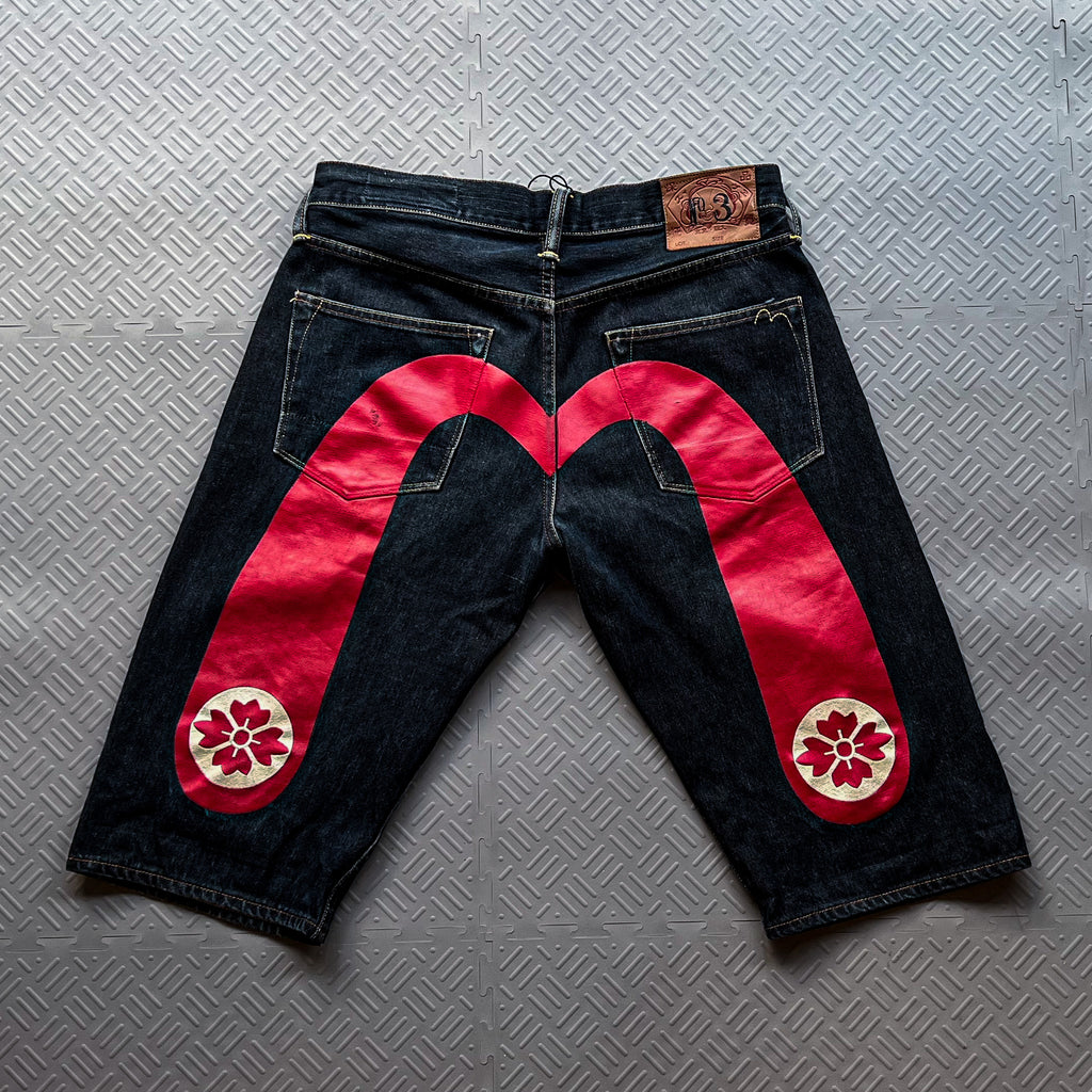 Evisu Red Daicock Short (32)