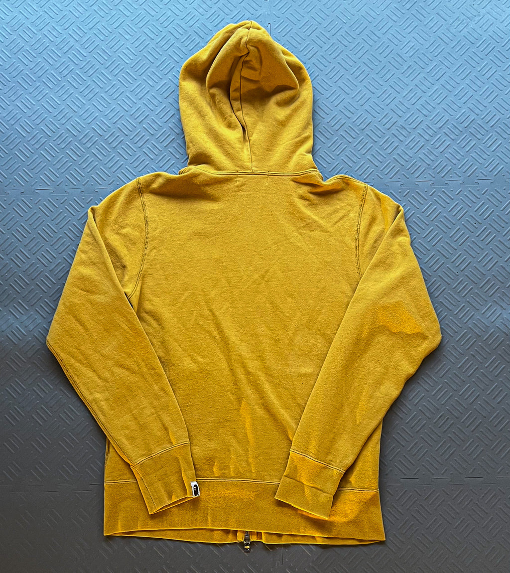 Bape Spellout Zip Up Vest Yellow (M)