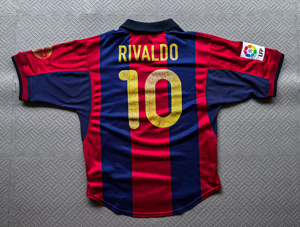 2000-01 Nike Barcelona Home Jersey Rivaldo (S)