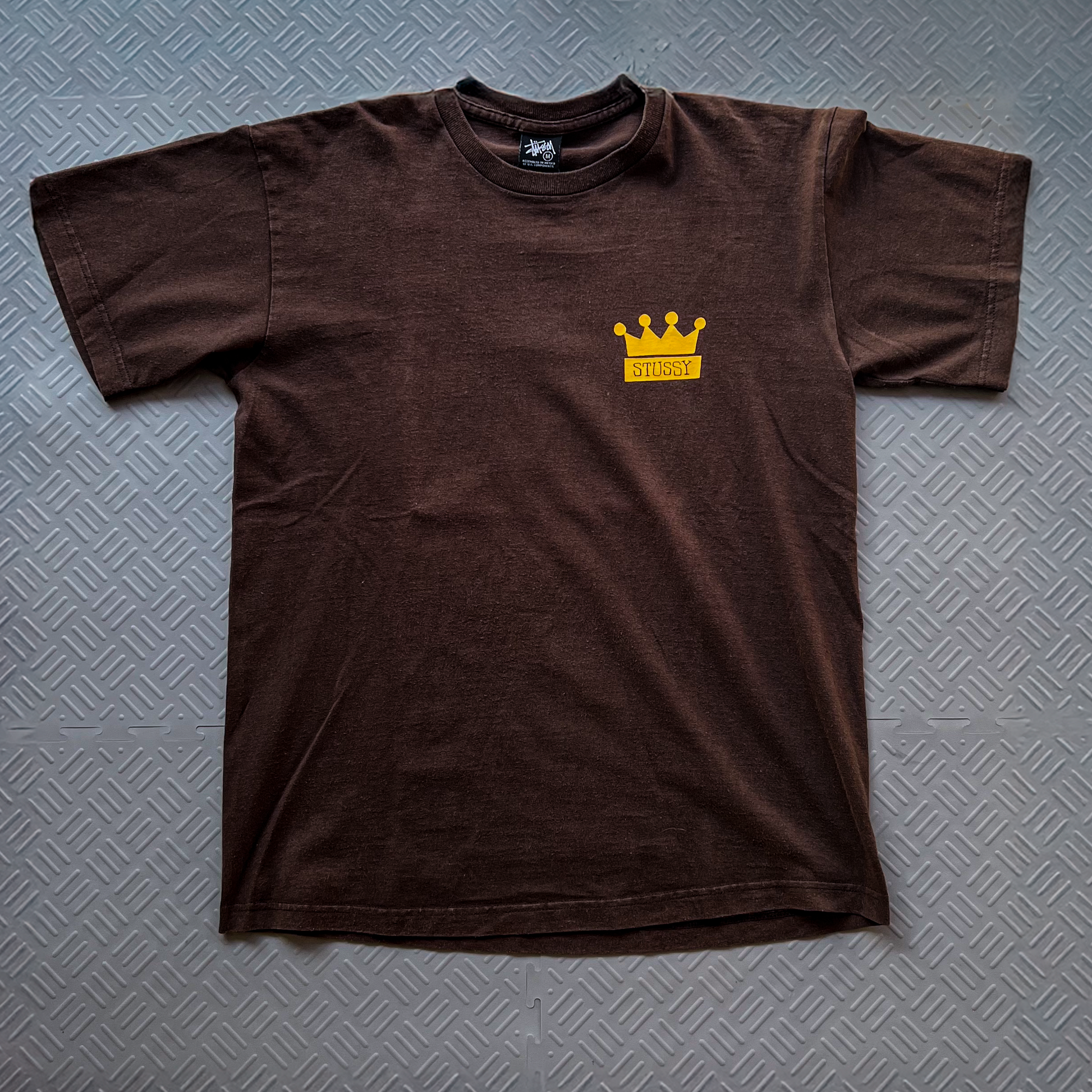 2000's Stussy Crown Tee Brown Tee (M)