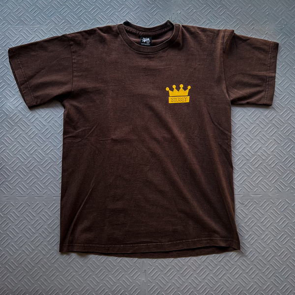 2000's Stussy Crown Tee Brown Tee (M)
