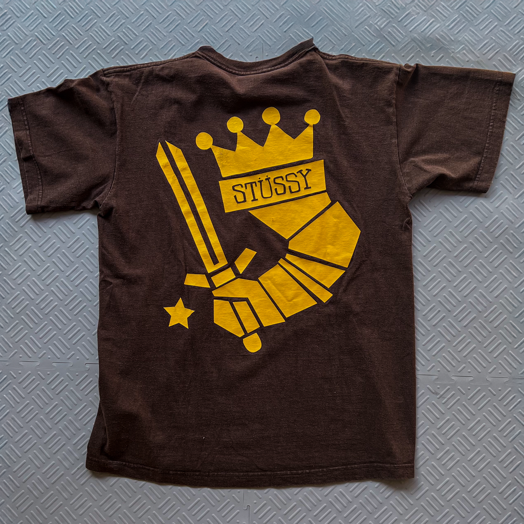 2000's Stussy Crown Tee Brown Tee (M)