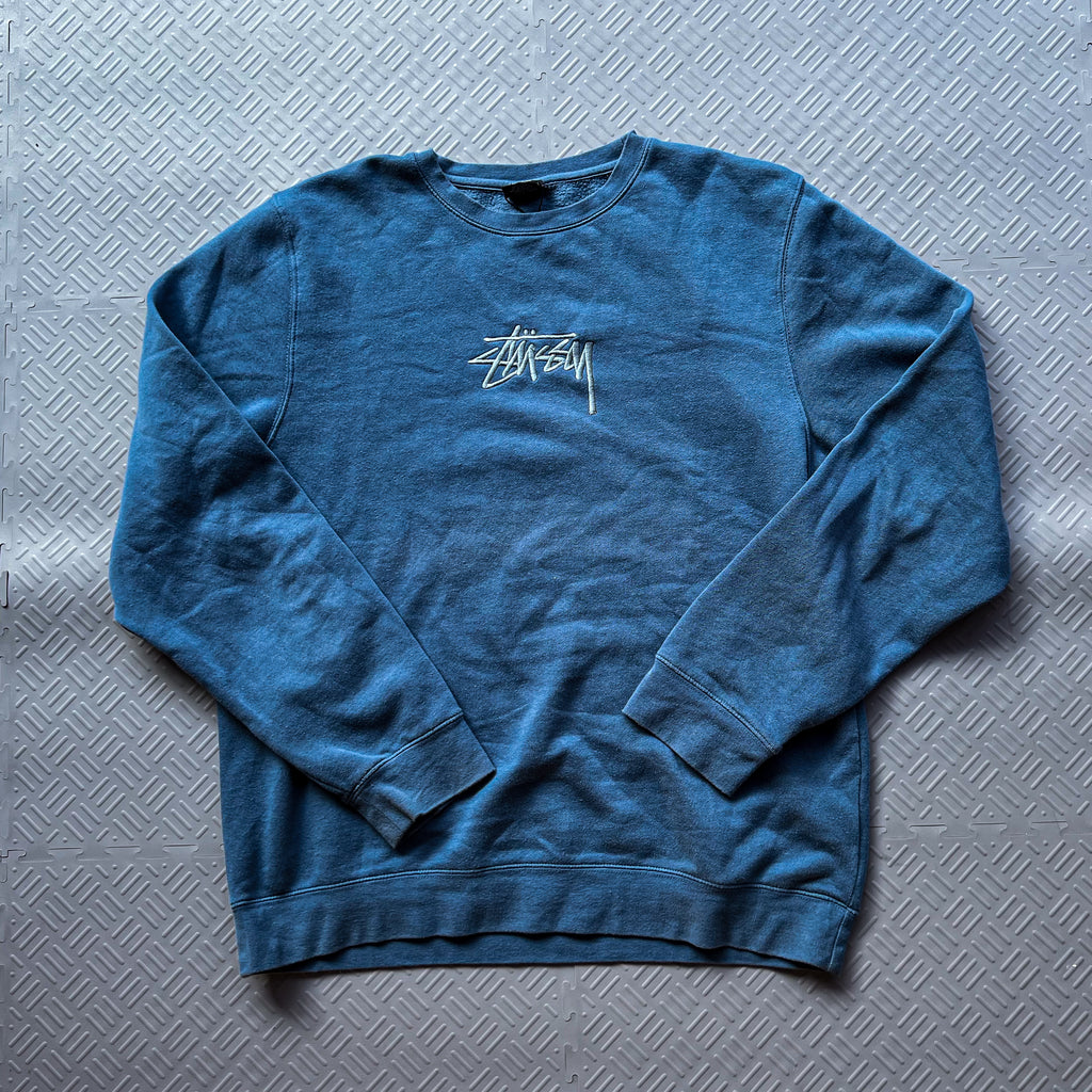 Stussy Embroidered Logo Sweater Teal (XL)