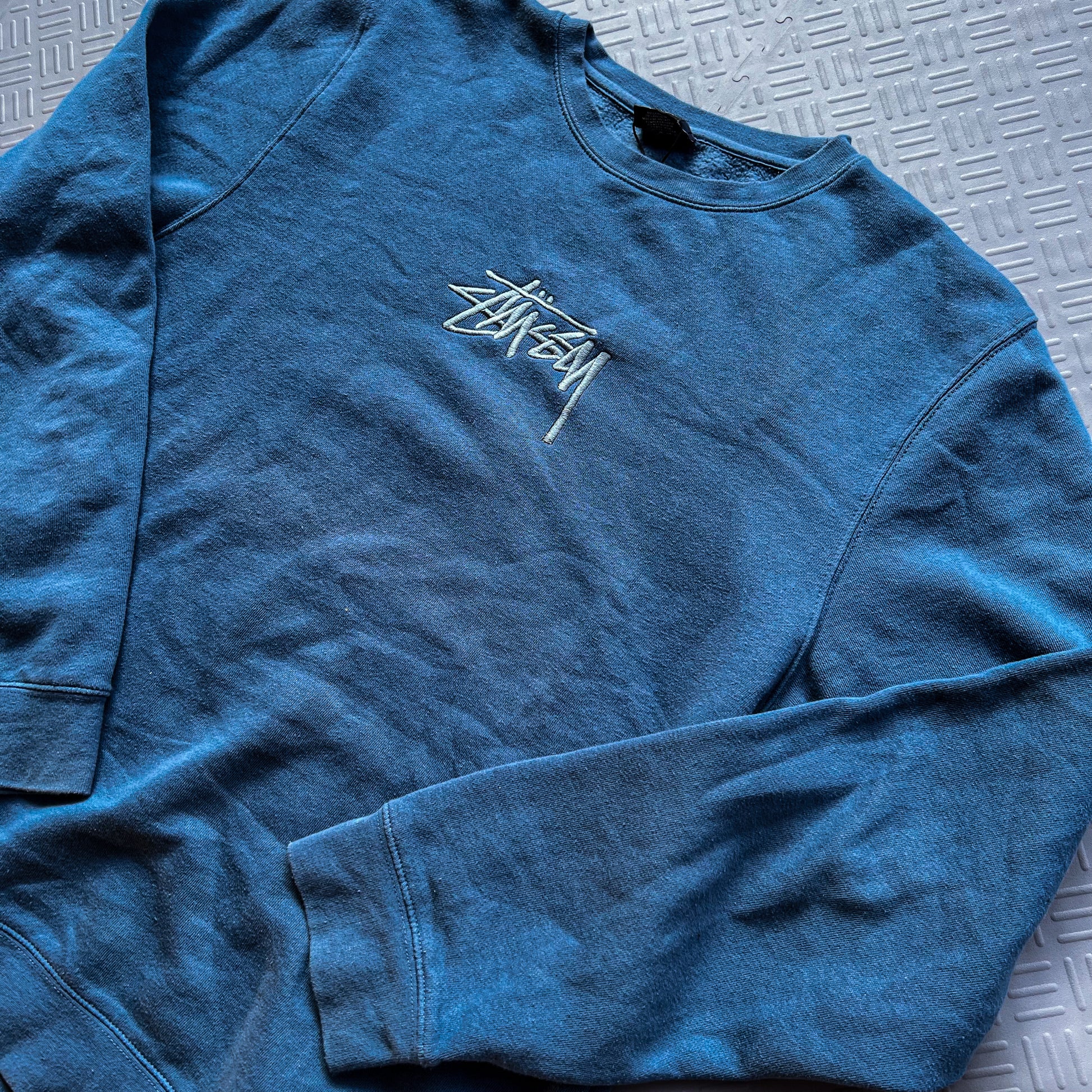 Stussy Embroidered Logo Sweater Teal (XL)