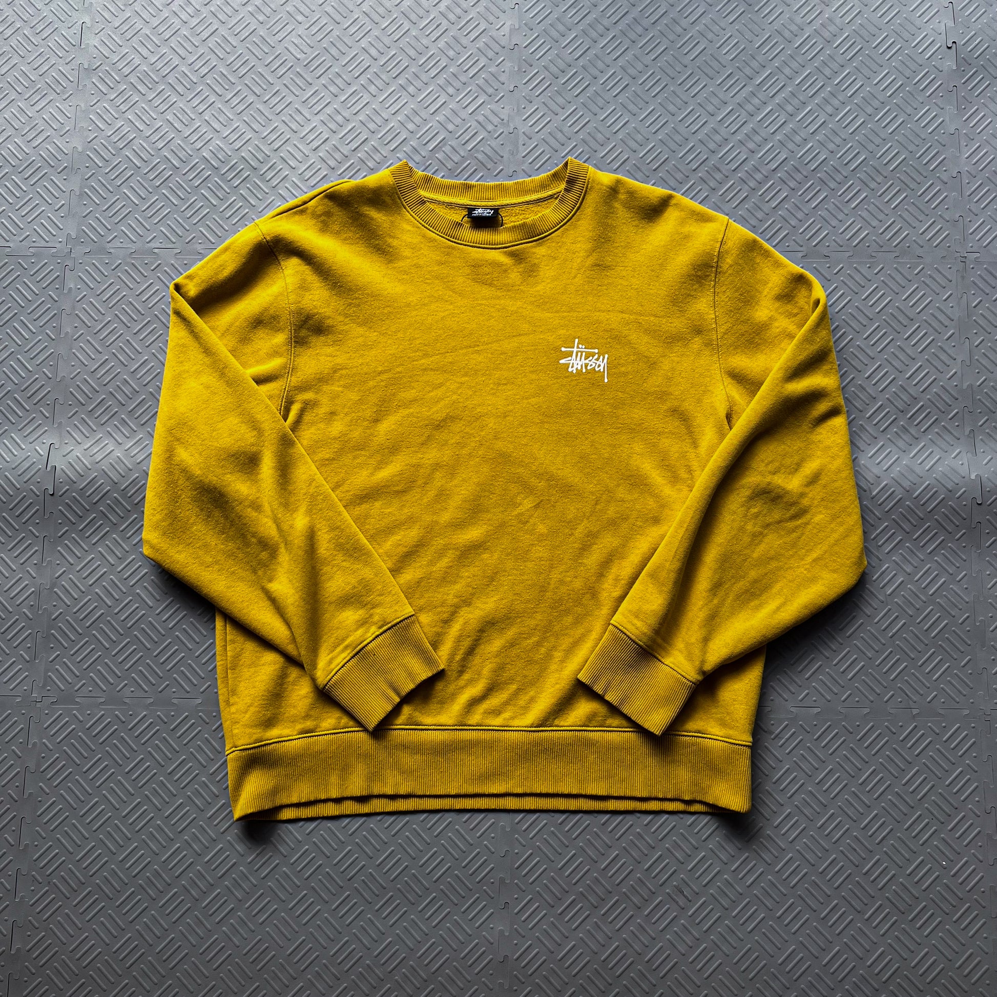 Stussy Basic Logo Honey Sweater Crewneck (L)