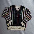Vintage 2000's Carlo Colucci Vneck Knit Sweater (XL)