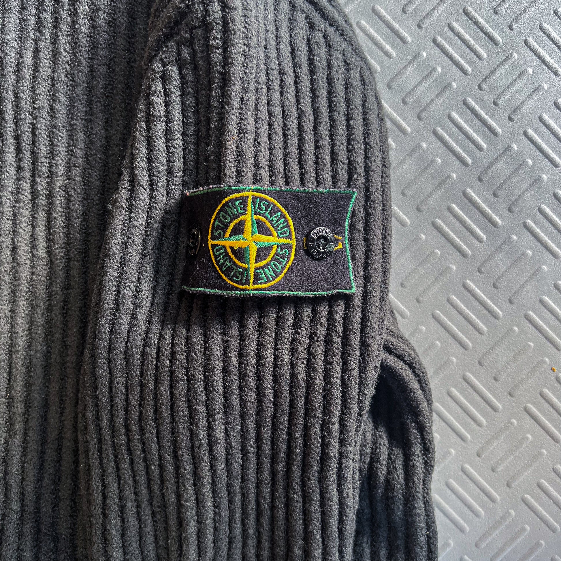 Vintage 1998 Stone Island Green Edge Knit (S)