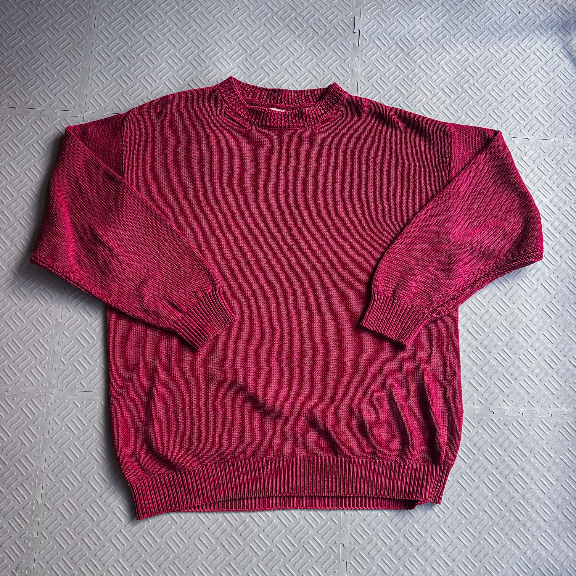 Vintage 90's CP Company Knit Sweater Burgundy (XL)