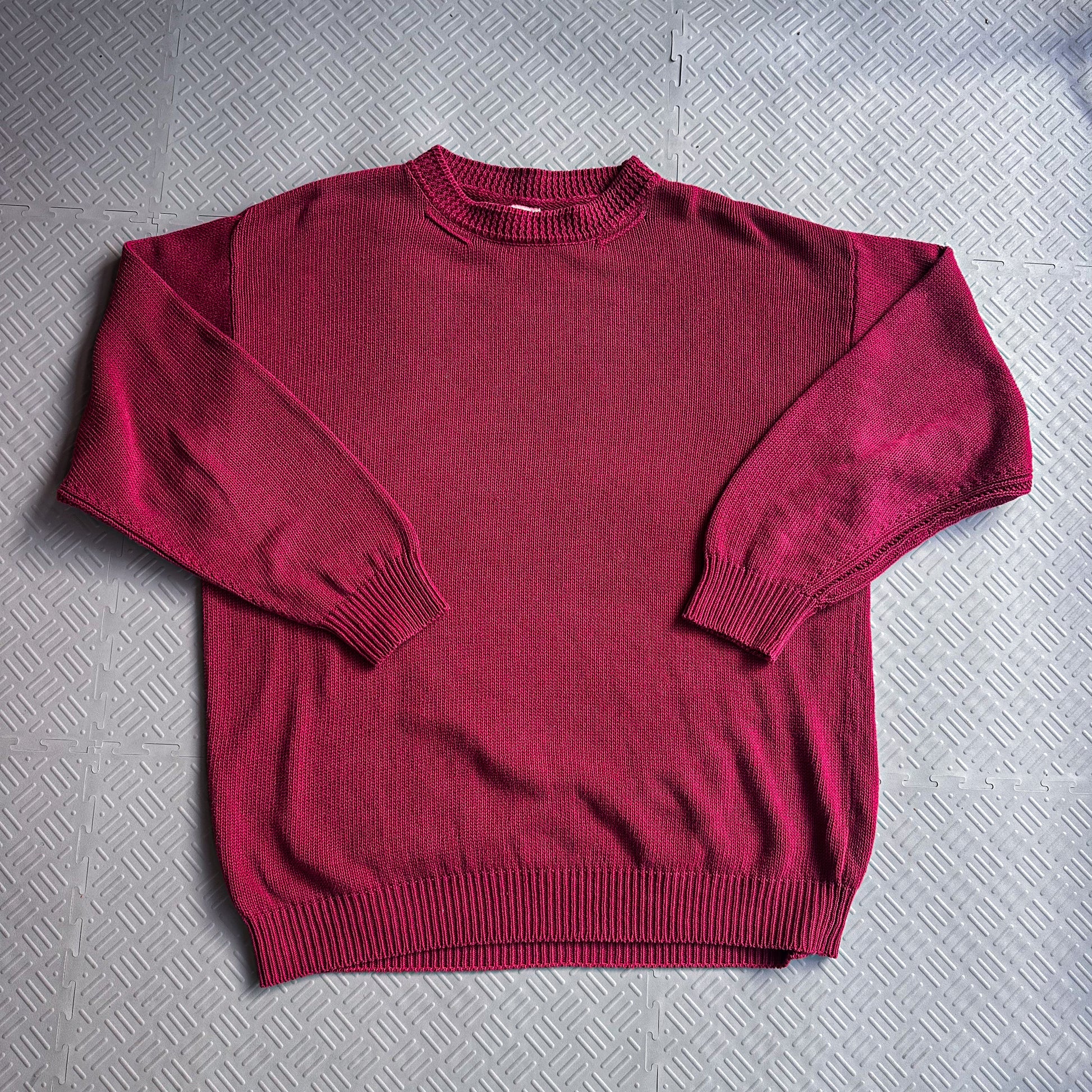 Vintage 90's CP Company Knit Sweater Burgundy (XL)