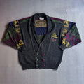 Vintage 90's Carlo Colucci Knit Cardigan Sweater (50)