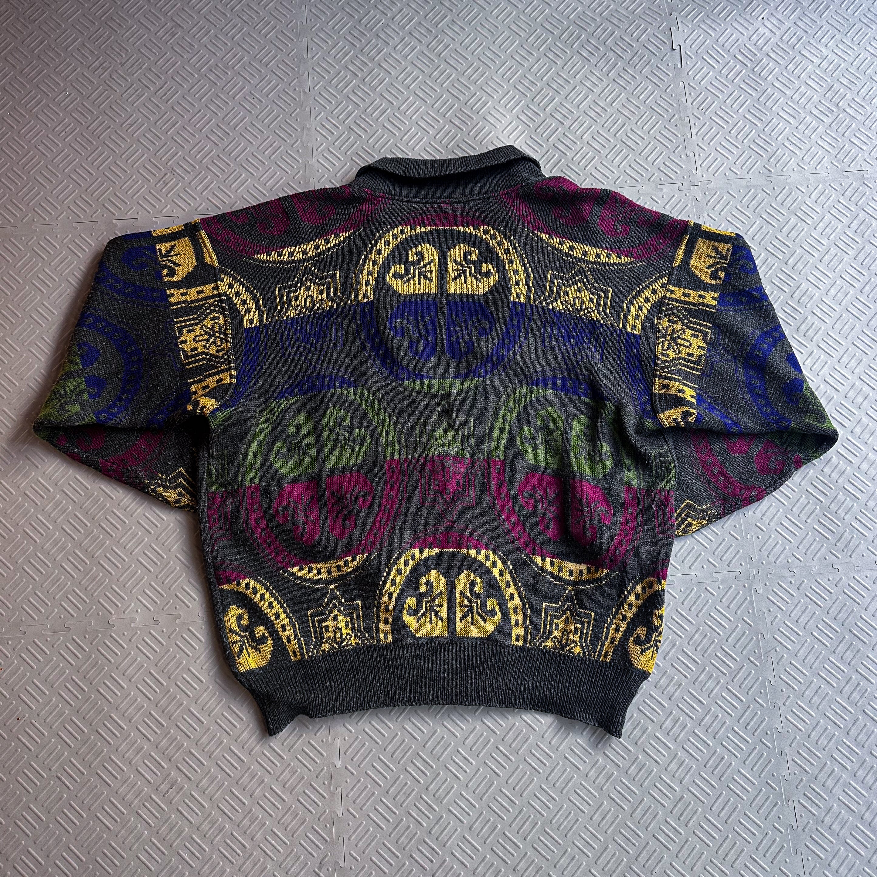 Vintage 90's Carlo Colucci Knit Cardigan Sweater (50)