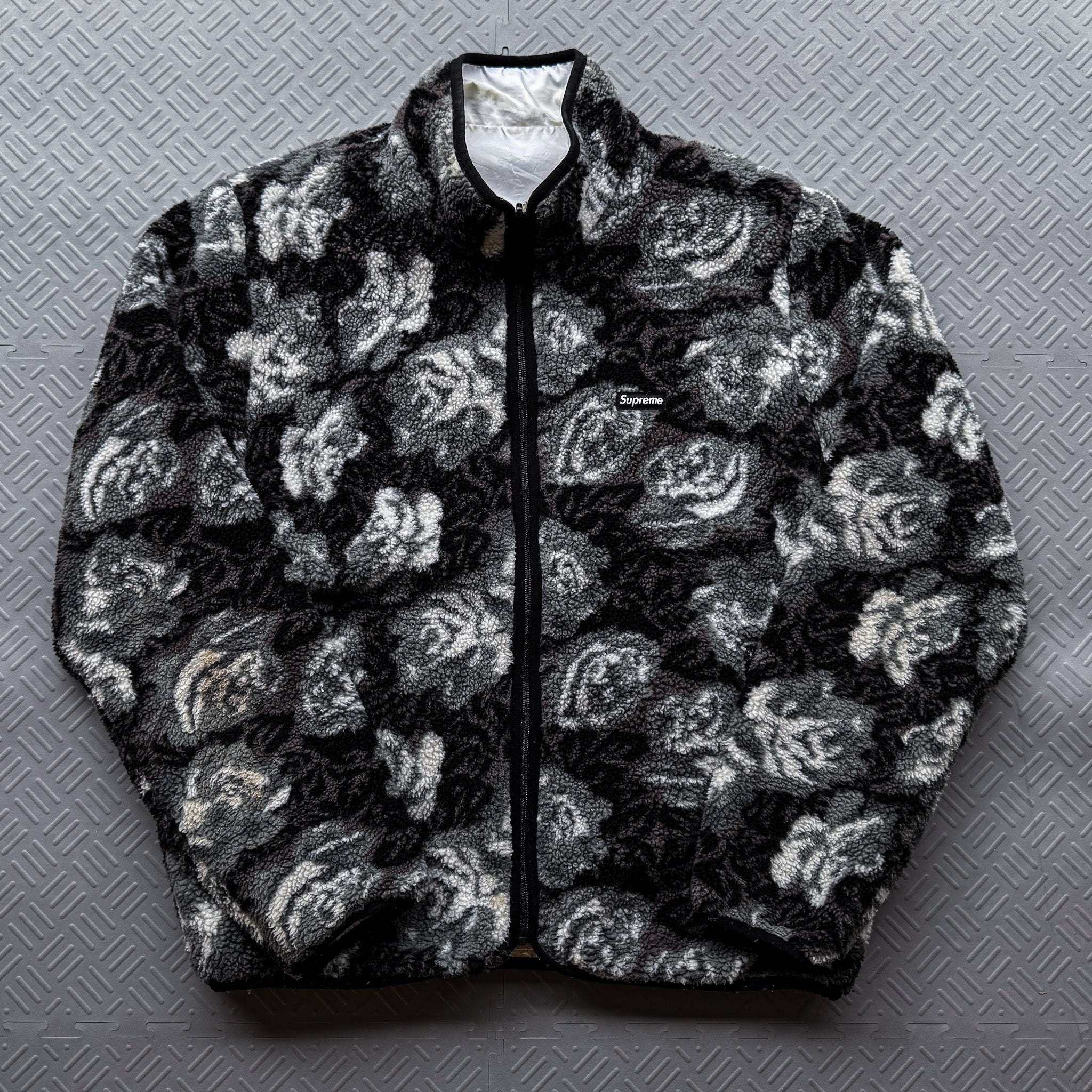 FW16 Supreme Rose Sherpa Jacket (L)