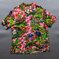 Bape x Monkey 47 Button Up Shirt Pink (L)