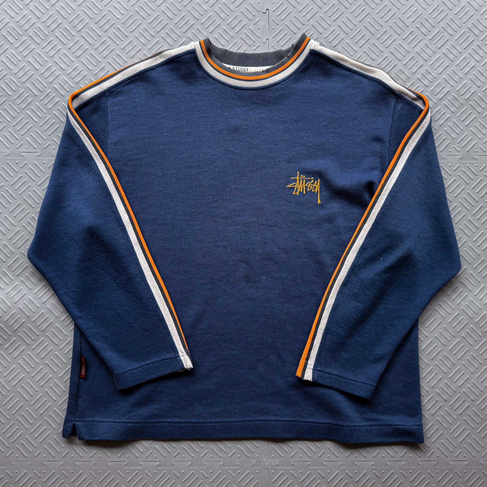 Vintage 80's Stussy Waffle Crewneck Sweater (M)