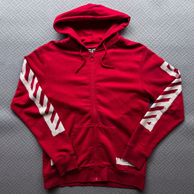 Off White Zip Up Hoodie (S)