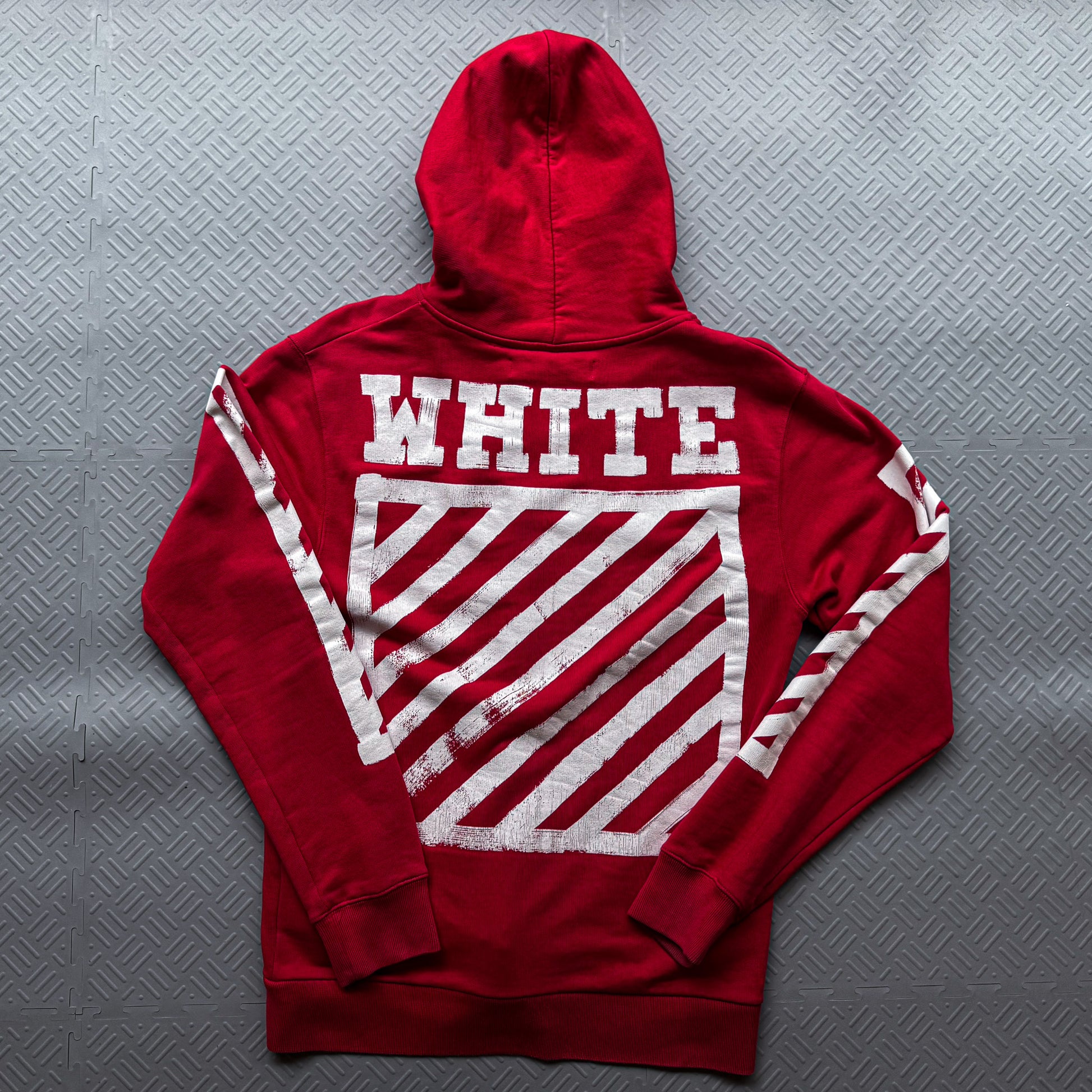 Off White Zip Up Hoodie (S)