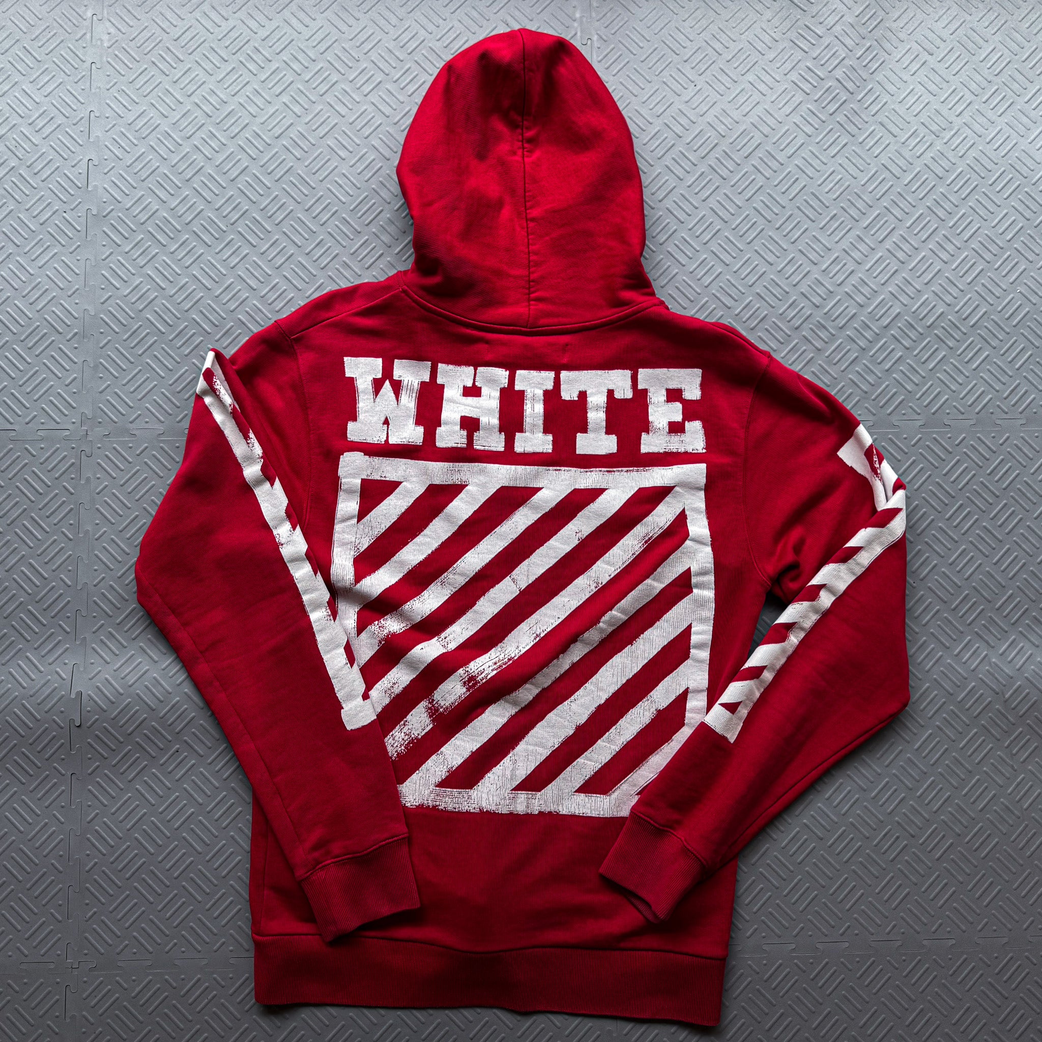 Off White Zip Up Hoodie (S)