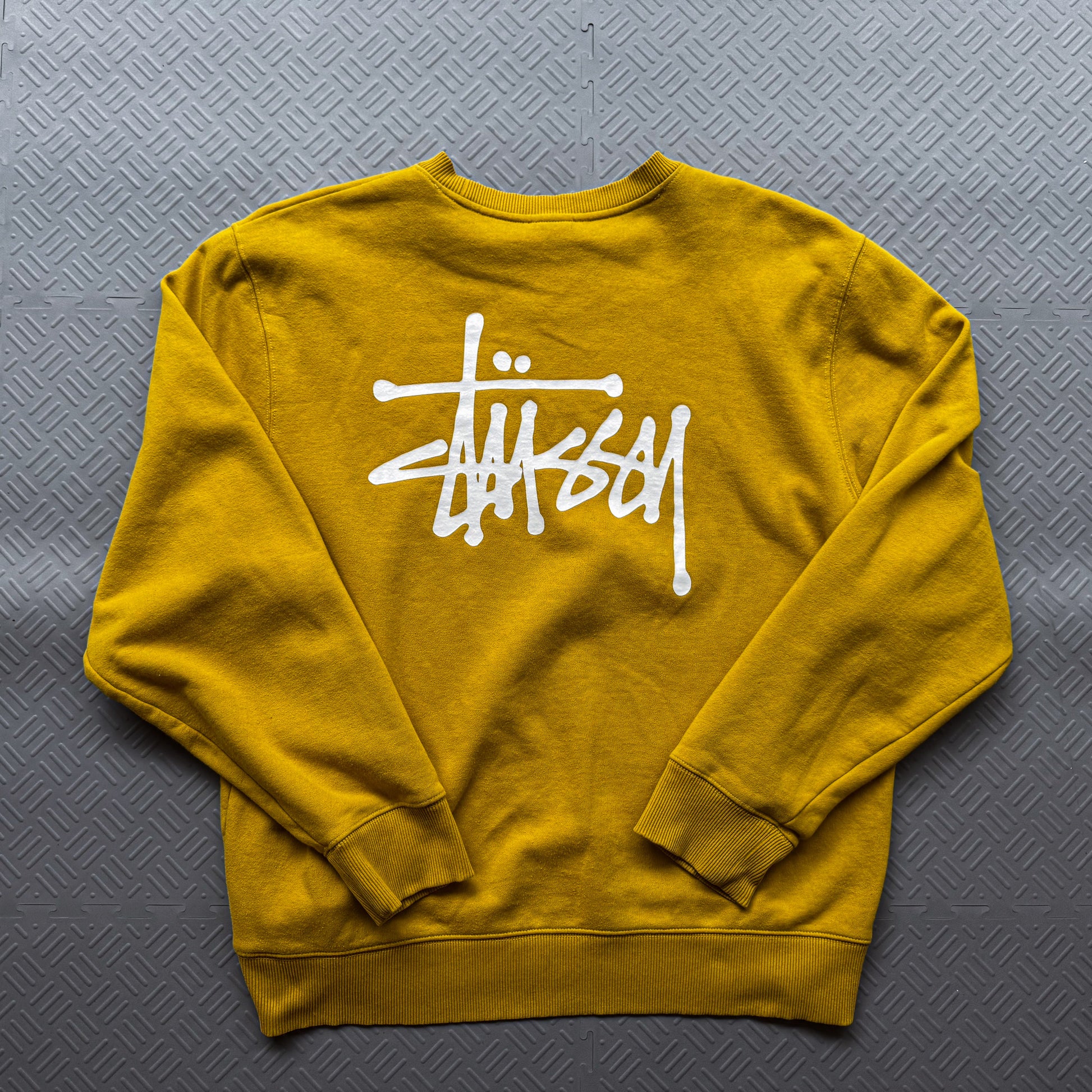 Stussy Basic Logo Honey Sweater Crewneck (L)