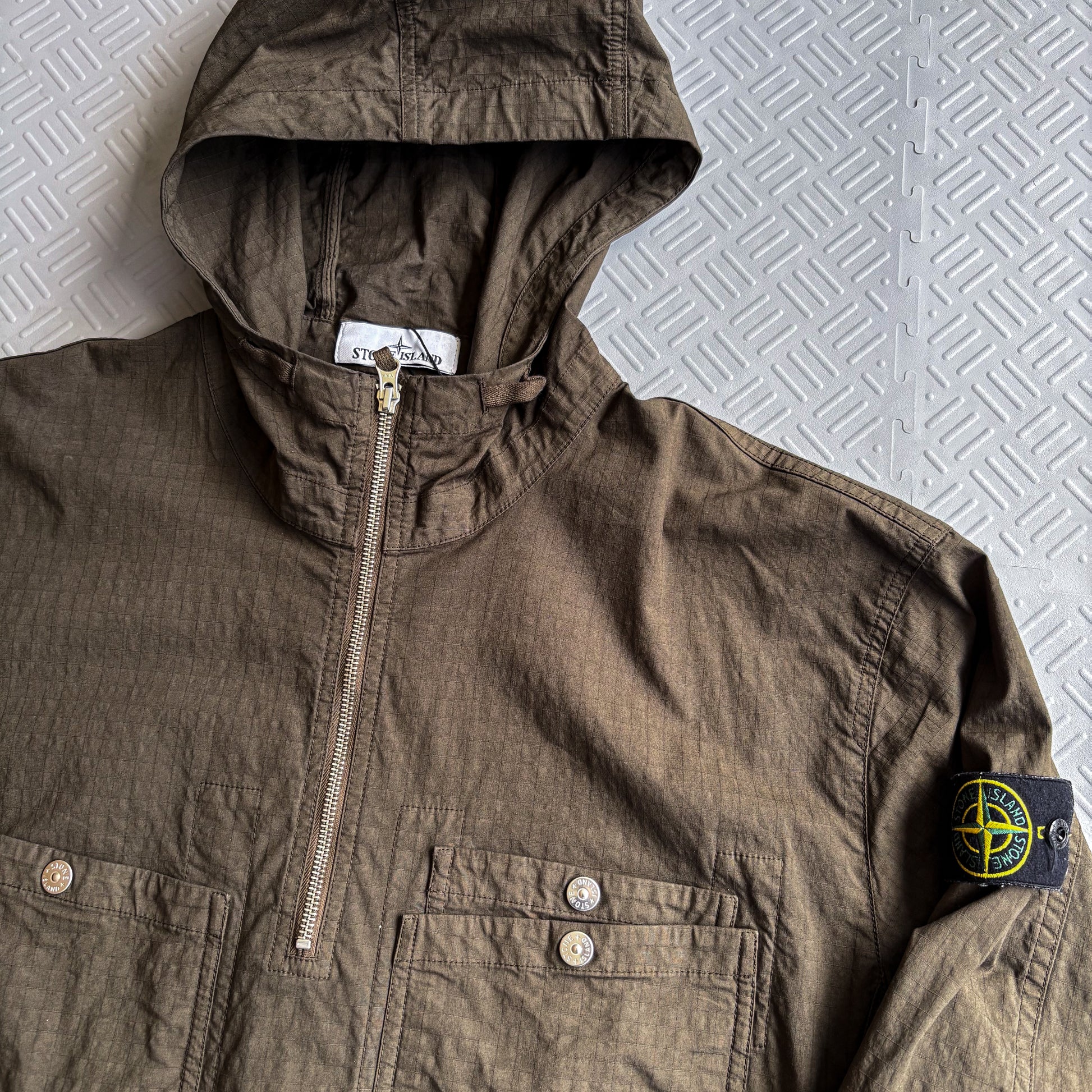 Stone Island Military Green Ripstop Jacket (XL)