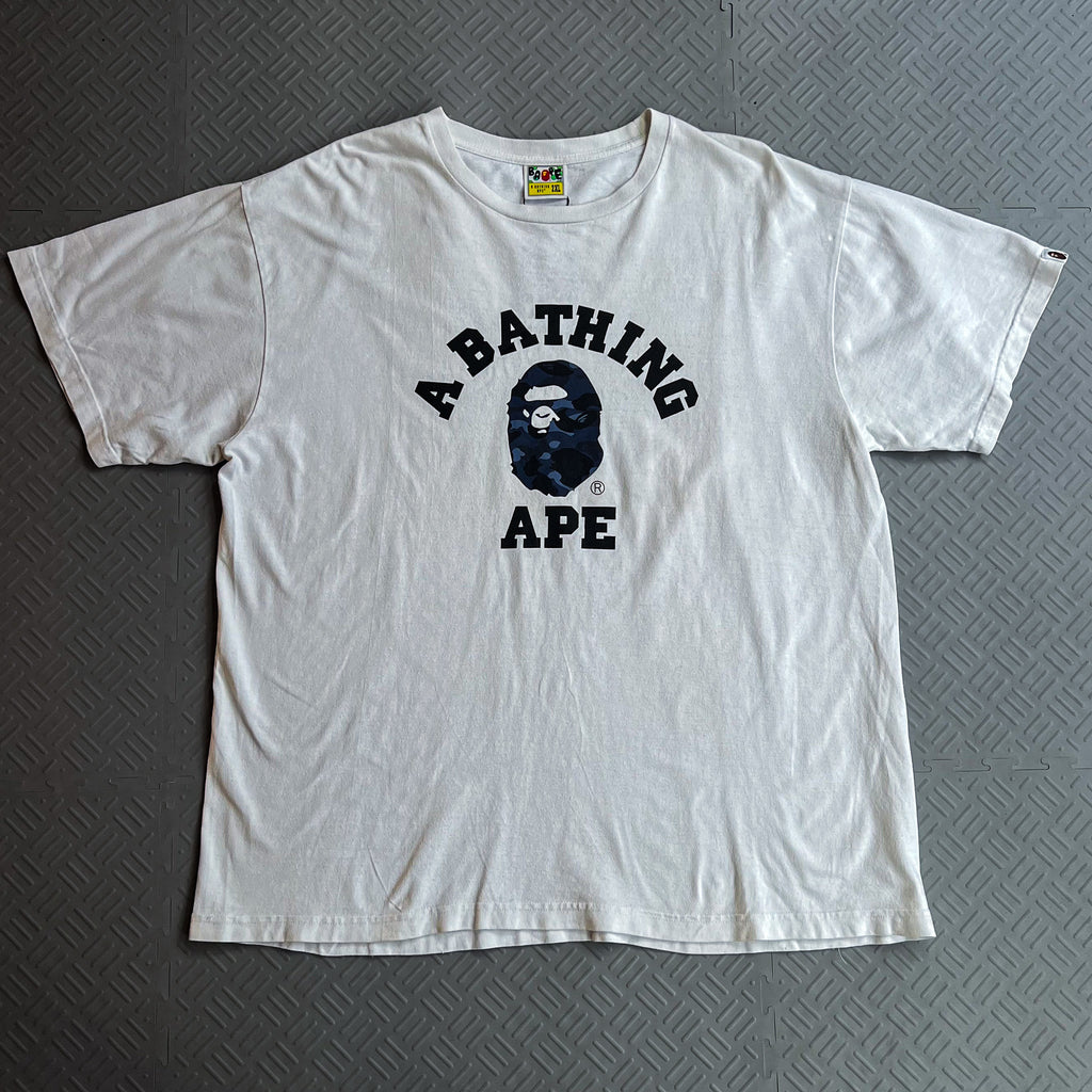 Bape Blue Camo College Tee (XXL)
