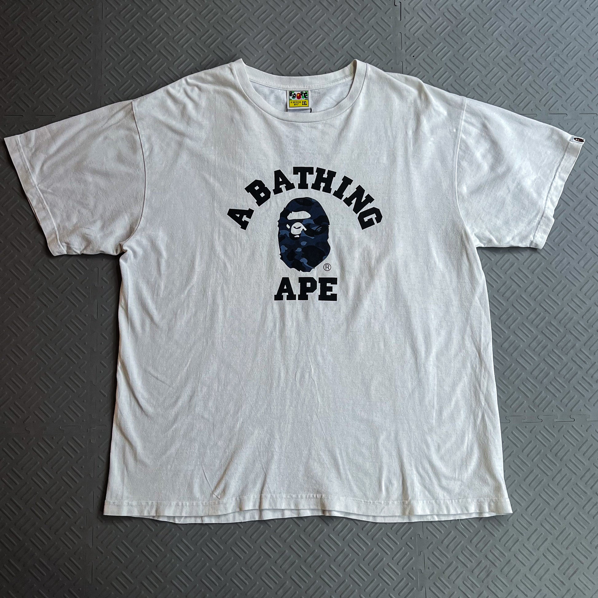 Bape Blue Camo College Tee (XXL)