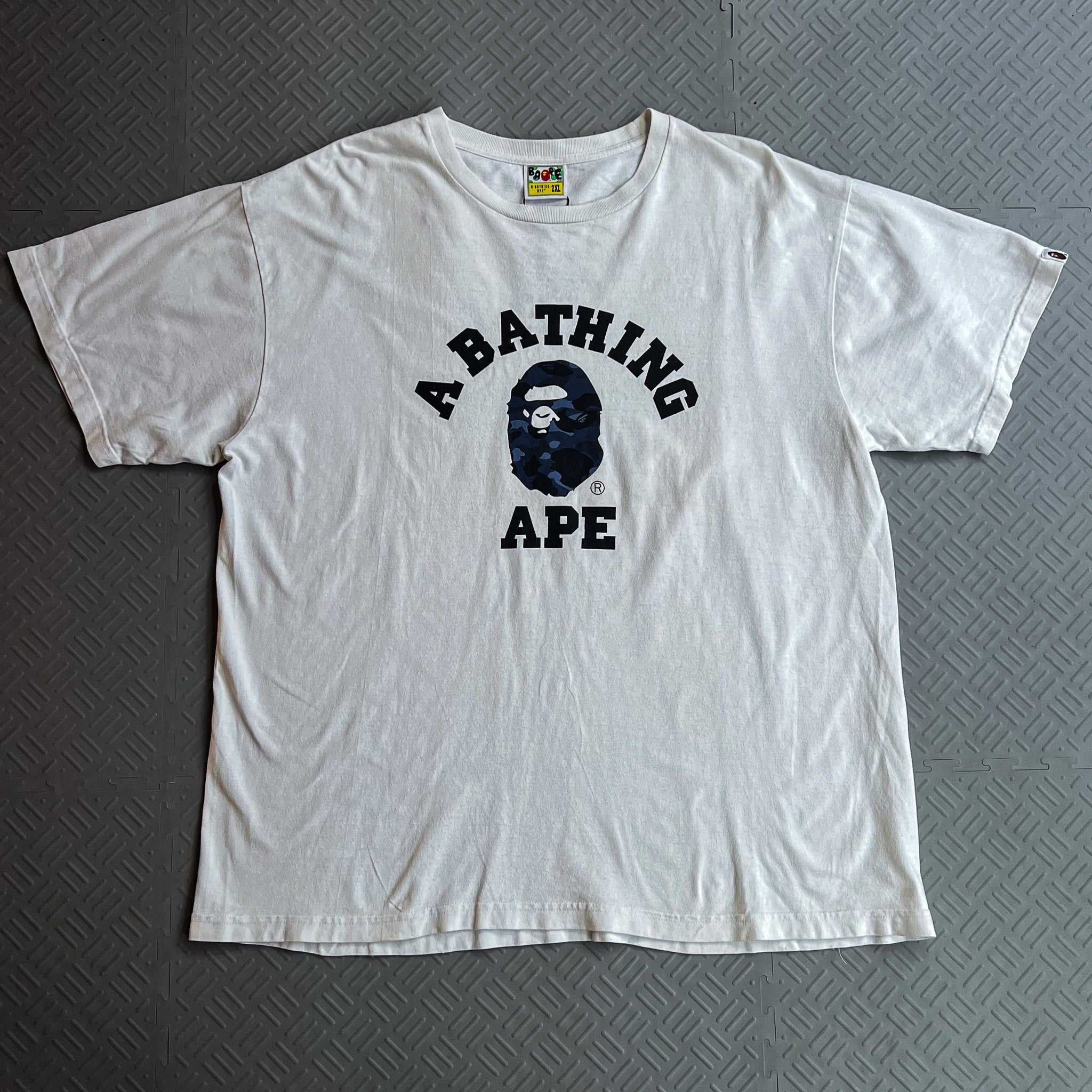 Bape Blue Camo College Tee (XXL)