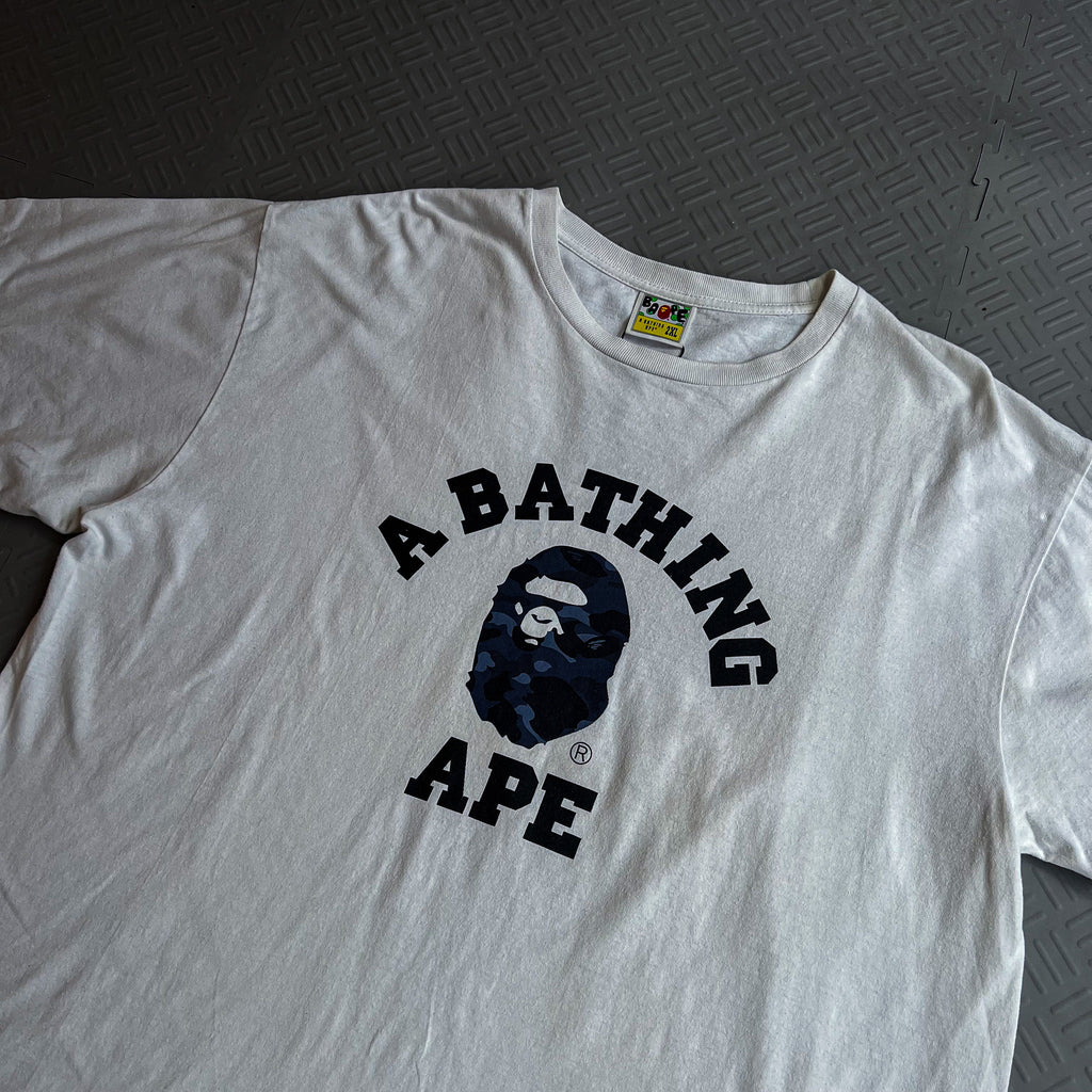 Bape Blue Camo College Tee (XXL)