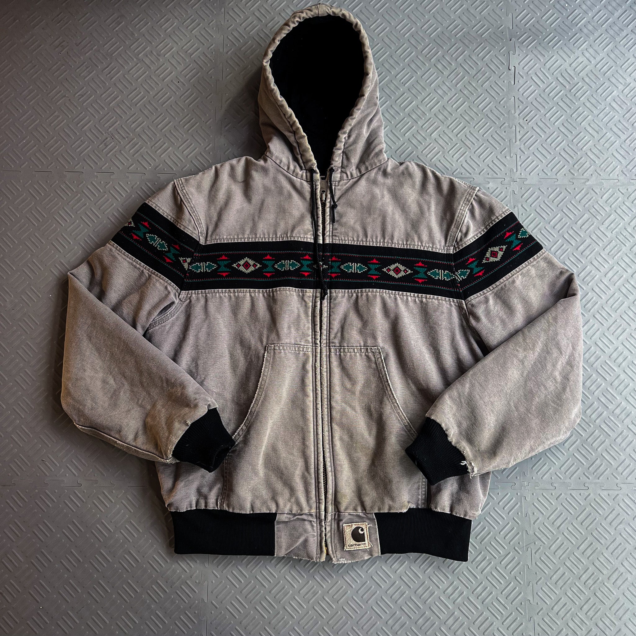 Vintage 90's Carhartt Aztec Jacket (L)
